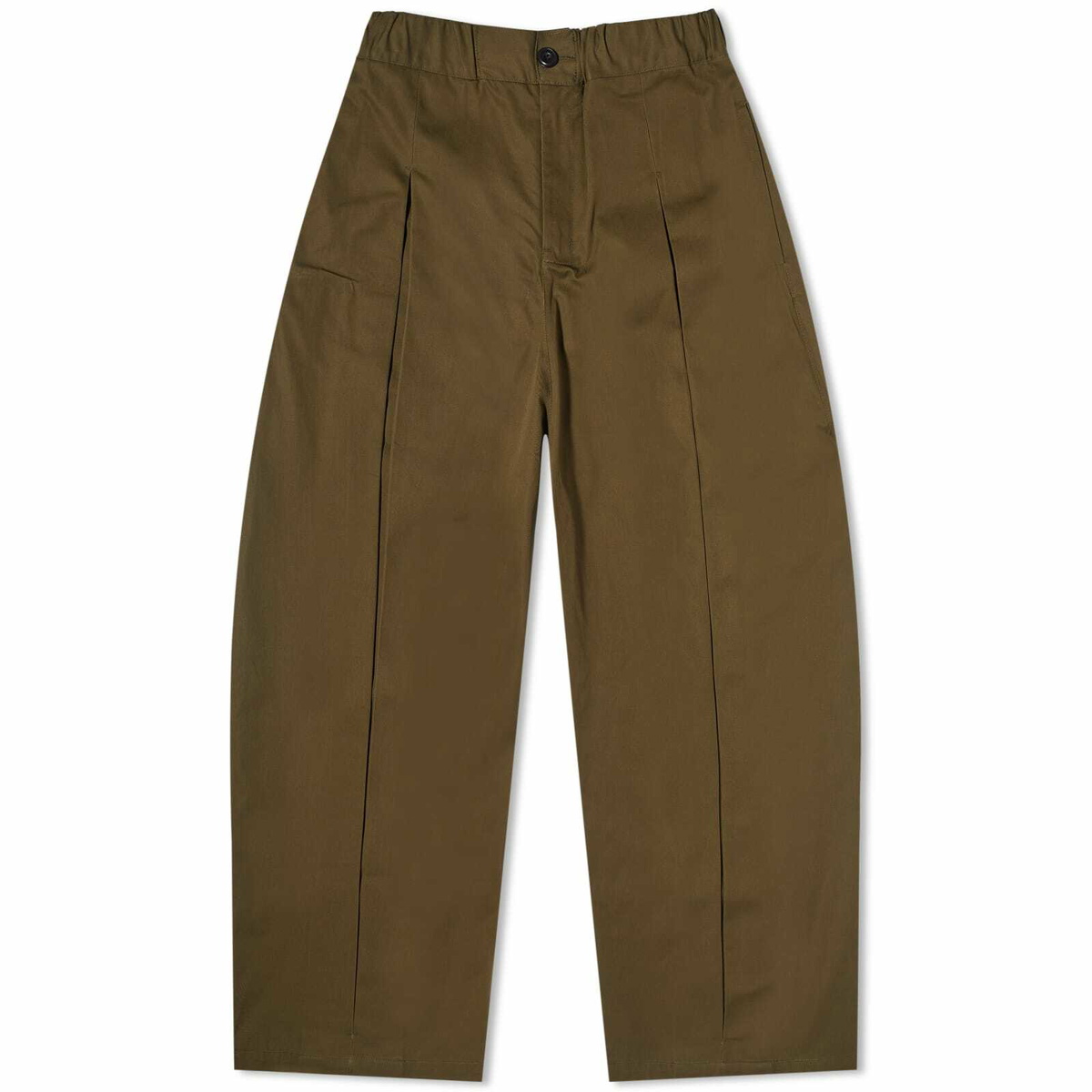 Sage Nation Men's Box Pleat Trouser in Khaki SAGE NATION