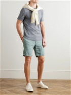 Hartford - Tank Slim-Fit Straight-Leg Linen Drawstring Shorts - Green