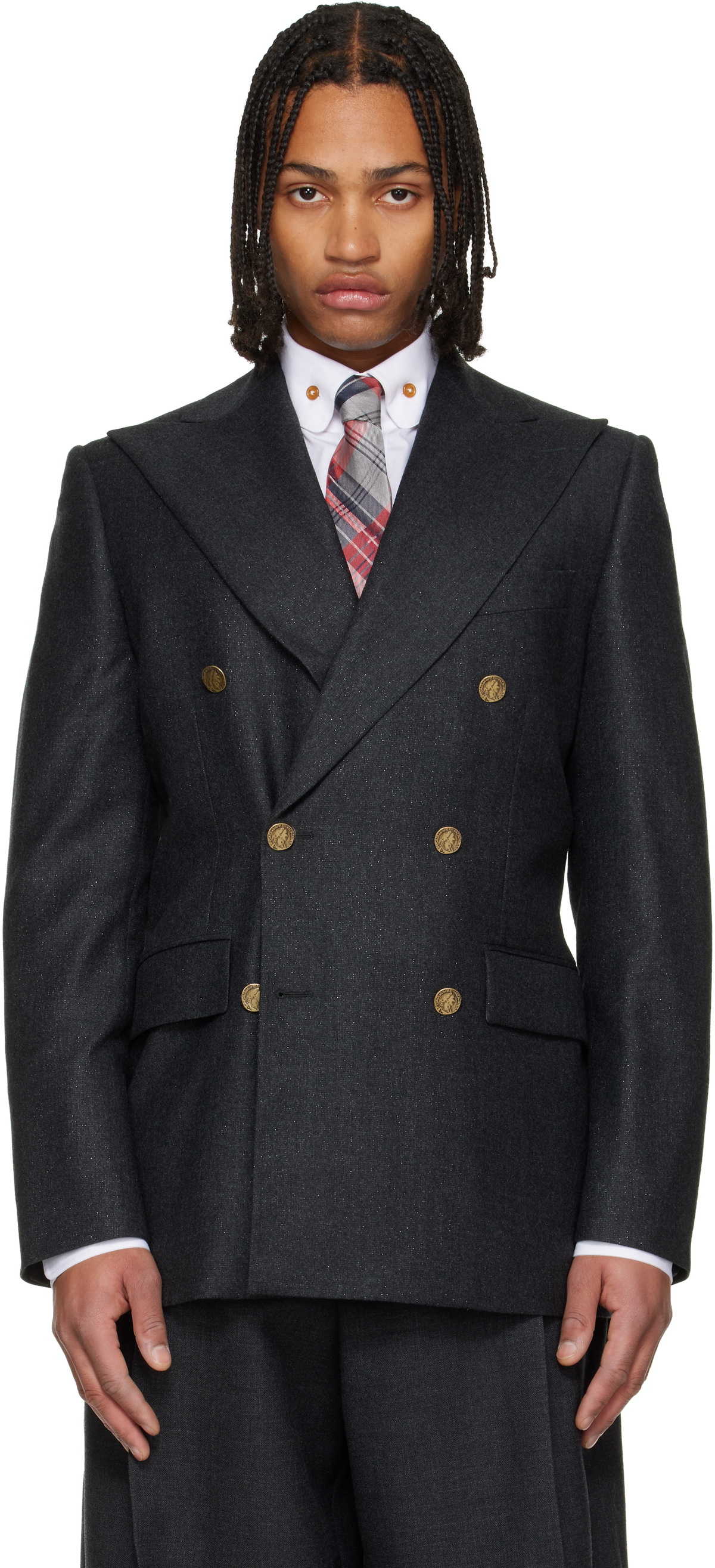 Vivienne Westwood Gray Captain Blazer