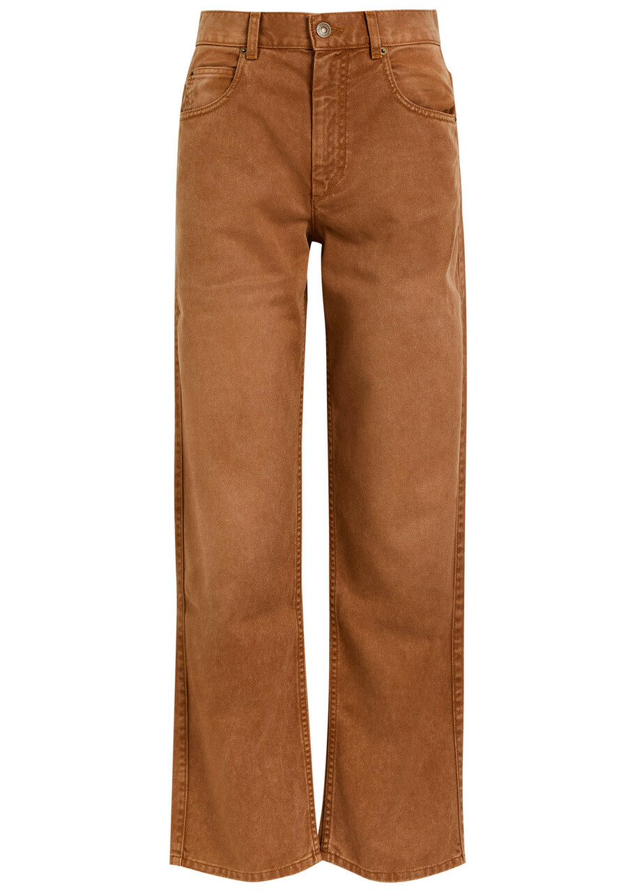 Isabel Marant - Ferima high-rise tapered cotton pants Isabel