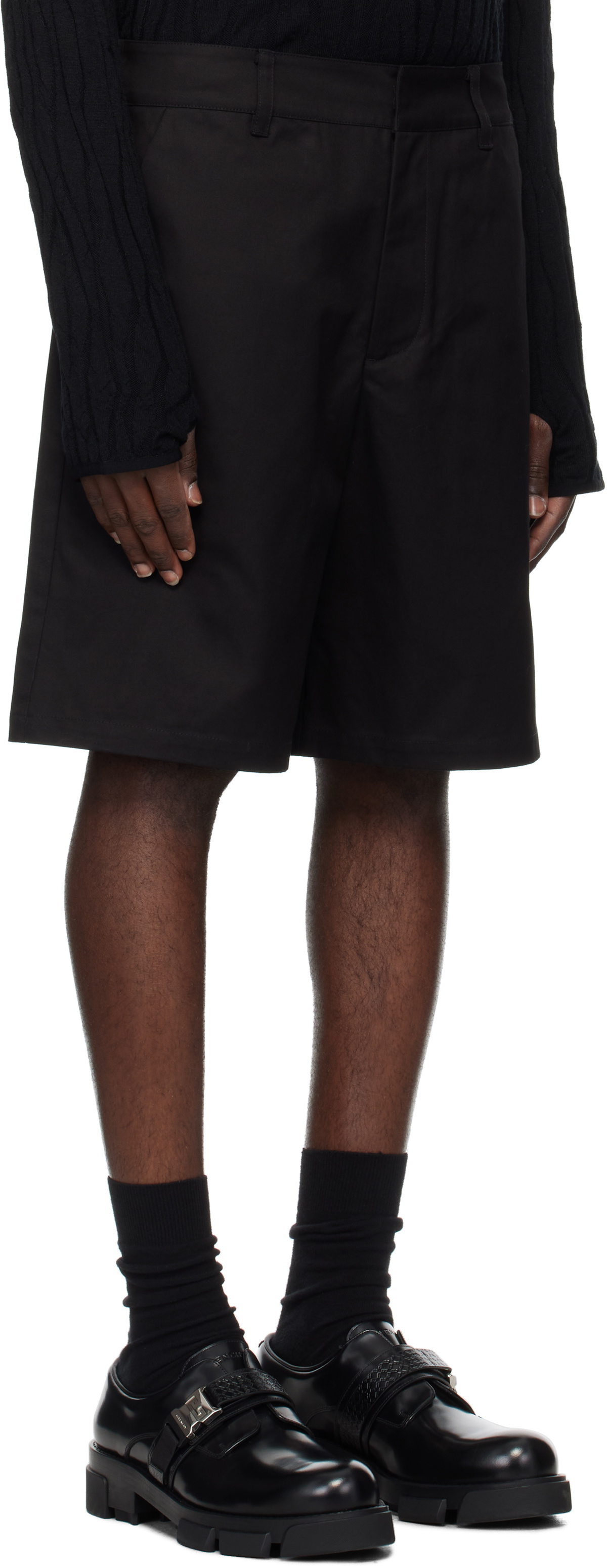 HELIOT EMIL Black Igneous Shorts