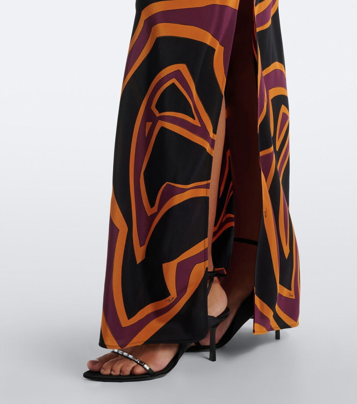 Pucci Labirinto silk crêpe de chine slip dress
