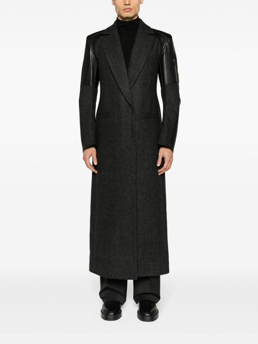 Coperni Grey Single Breasted Coat
