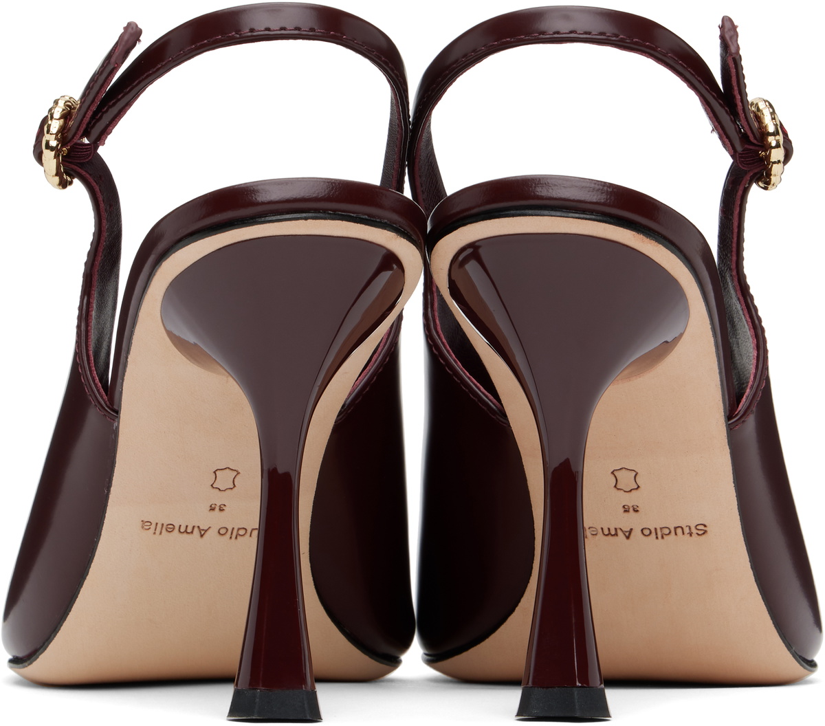 Studio Amelia Burgundy Halo 90 Heels