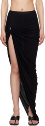 Rick Owens Lilies Black Hollywood Twist Edfu Maxi Skirt