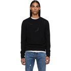 Saint Laurent Black Bat Sweater