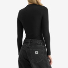Joah Brown Women's Invisible Zip Long Sleeve Top in Black