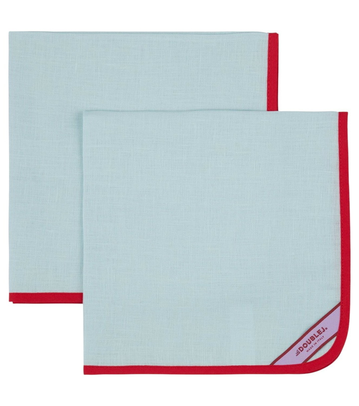 Photo: La DoubleJ Rainbow Celeste Large set of 2 napkins