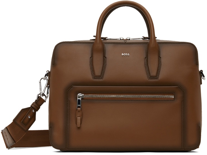 Photo: BOSS Brown Document Briefcase