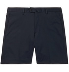 Odyssee - Combes Slim-Fit Stretch-Cotton Twill Shorts - Blue