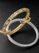 Spinelli Kilcollin - Virgo Petite Gold and Silver Diamond Ring - Gold