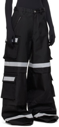 VETEMENTS Black Security Workwear Cargo Pants