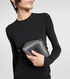 The Attico Midnight Mini embellished clutch