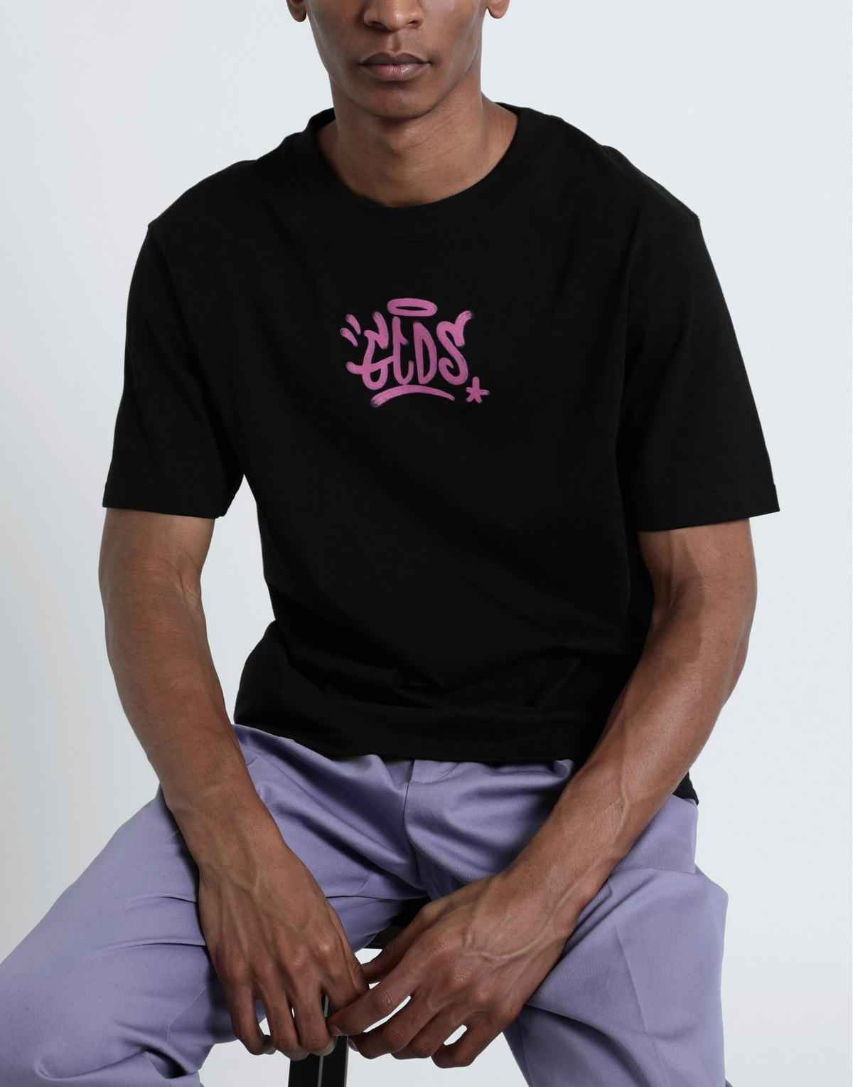 Gcds Mens T-shirt in Black