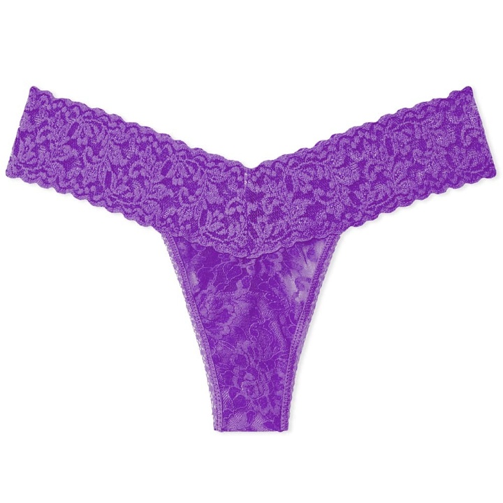 Photo: Hanky Panky Women's Low Rise Thong Brief in Vivaious Violet