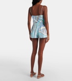 Pucci Marmo printed silk twill shorts