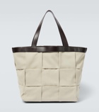 Bottega Veneta Arco Intreccio leather-trimmed tote bag