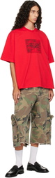 VETEMENTS Khaki 3/4 Merged Cargo Pants