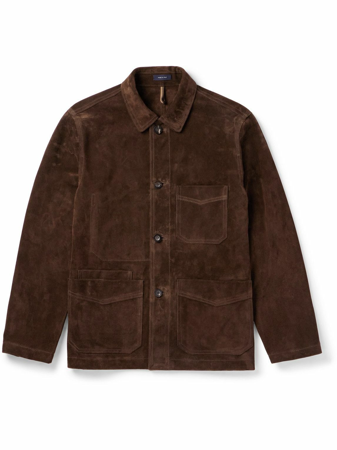 Drake's - Suede Jacket - Brown Drake's