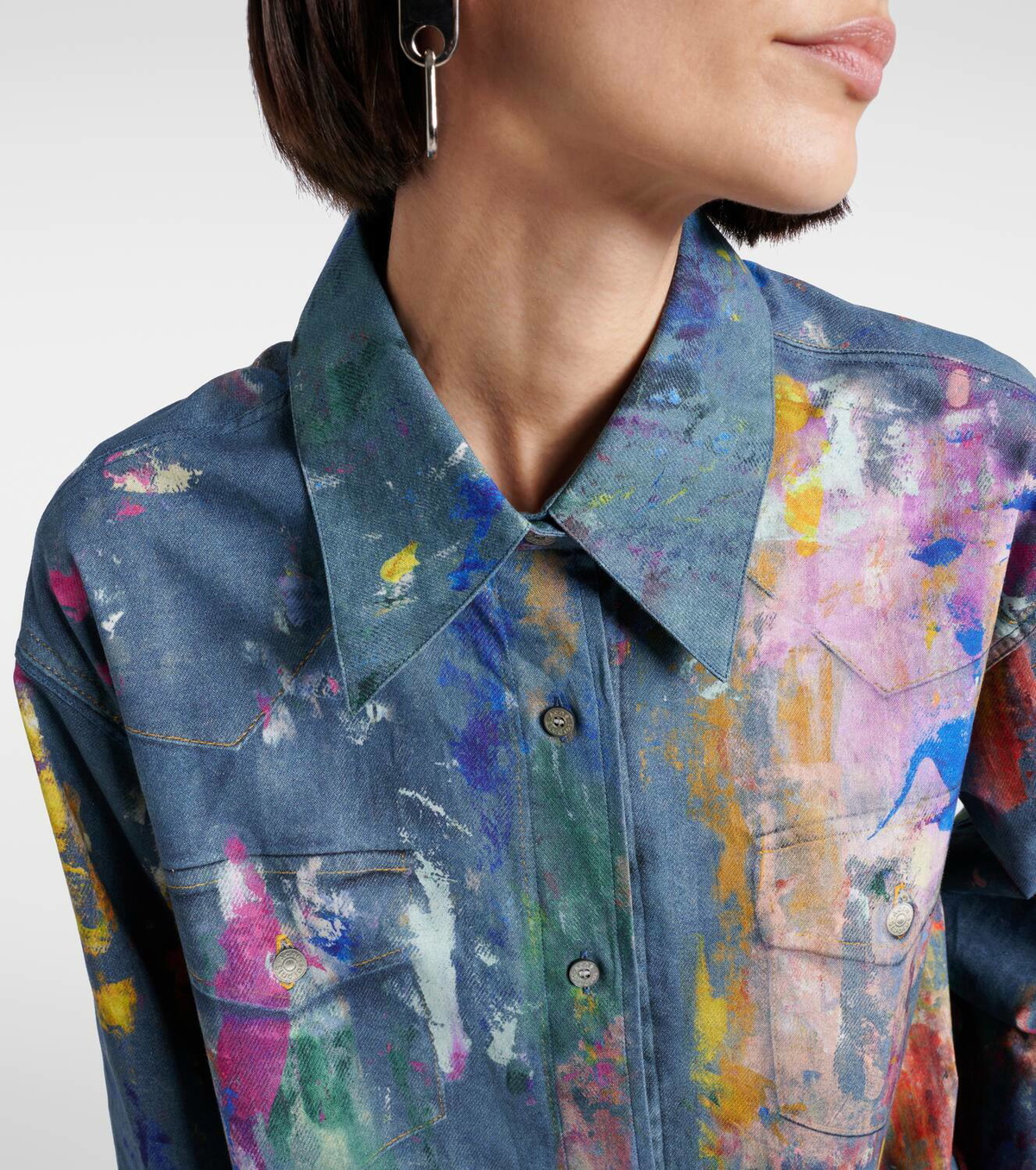 Acne Studios Trompe l'œil cotton shirt Acne Studios
