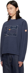 Moncler Genius Moncler x Gilga Farm Navy Cotton Sweatshirt
