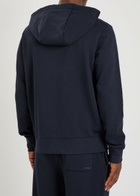 Boss Spence Hooded Cotton Sweatshirt Dark Blue