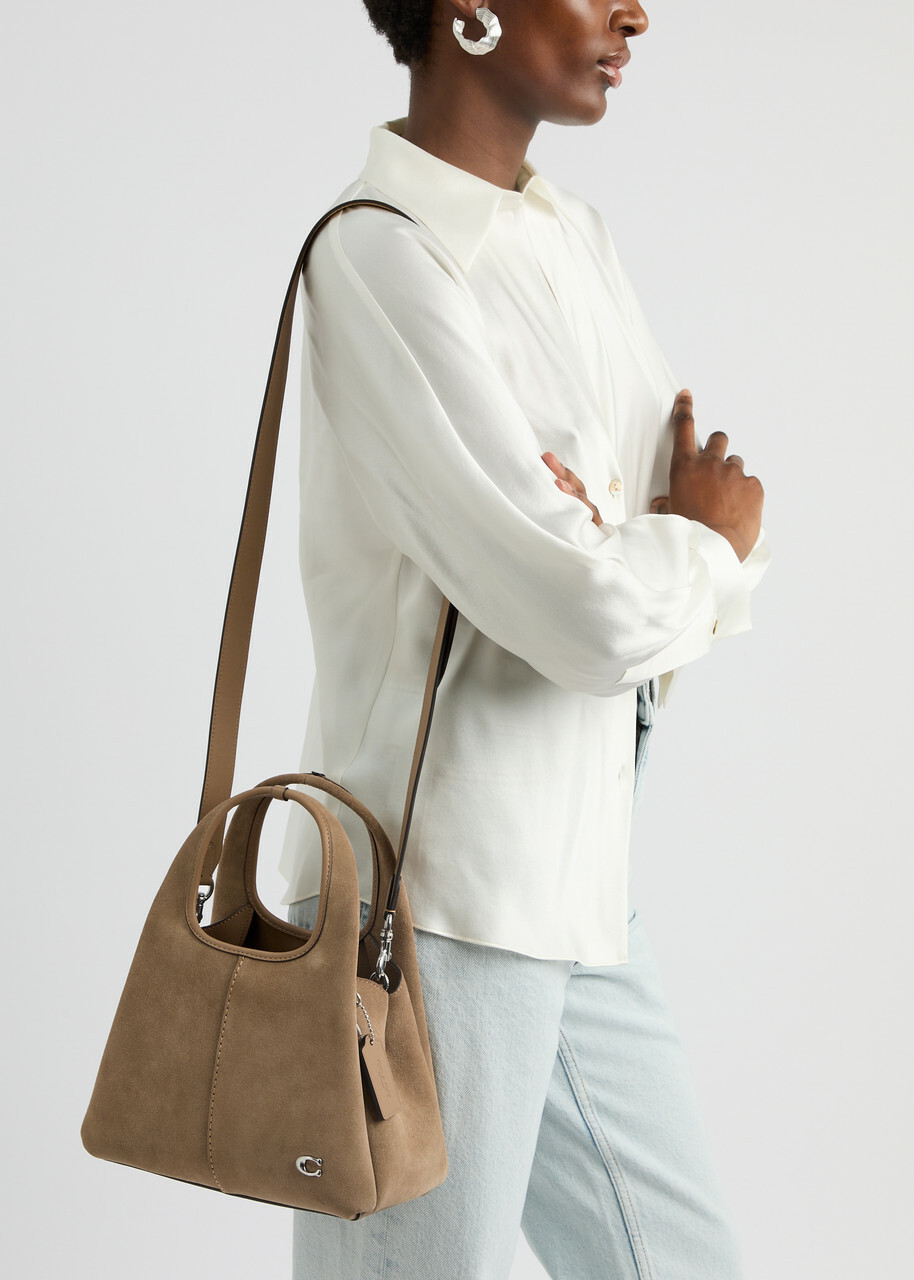 Coach Lana 23 Suede top Handle bag - Brown - One Size