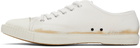 Maison Margiela White Cotton Plimsoll Low Sneakers