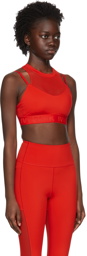 adidas x IVY PARK Red Recycled Polyester Sports Bra