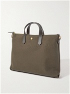 Mismo - Leather-Trimmed Canvas Briefcase