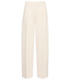 Fendi High-rise straight cotton-blend pants