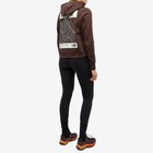 The North Face Women's Nuptse Face Hoodie in Coal Brown