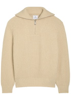 Anine Bing Sammy Ribbed Knit Jumper Beige