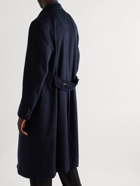 UMIT BENAN B - Double-Breasted Cashmere Overcoat - Blue