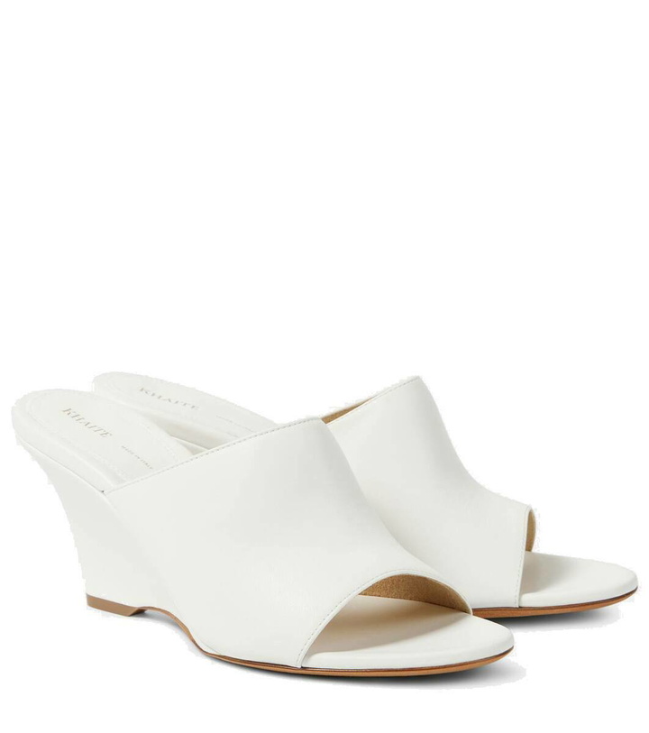 Photo: Khaite Marion leather wedge mules