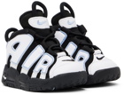 Nike Baby Black & White Air More Uptempo Sneakers