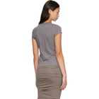 Rick Owens Gray Tower Cropped Level T-shirt