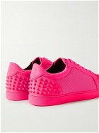 Christian Louboutin - Seavaste 2 Studded Mesh and Suede Sneakers - Pink