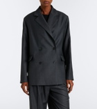 Loulou de Saison Donau double-breasted virgin wool blazer