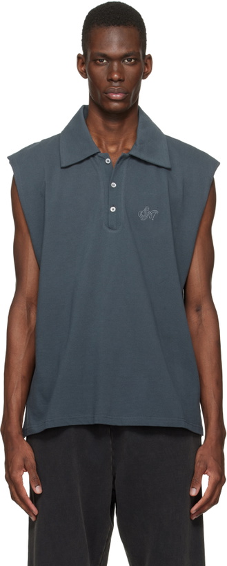 Photo: Serapis Gray Sailor Vest Polo