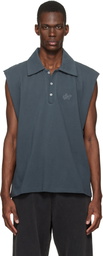 Serapis Gray Sailor Vest Polo