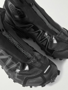 Salomon - Snowcross Rubber-Trimmed Mesh High-Top Sneakers - Black