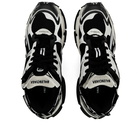 Balenciaga Men's Runner Sneakers in White/Black