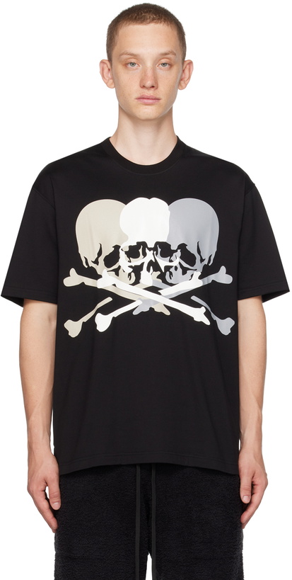 Photo: mastermind WORLD Black Printed T-Shirt