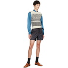 Dries Van Noten Off-White Jacquard Wool Sweater Vest