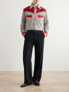 BODE - River City Western Checked Cotton Shirt - Red