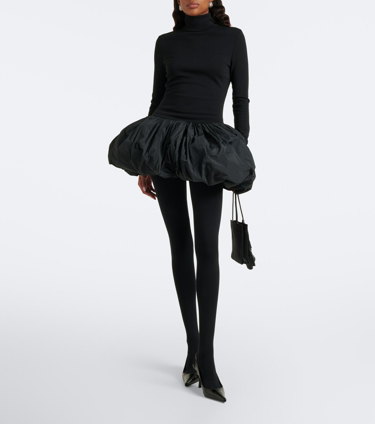 Magda Butrym Paneled wool-blend minidress