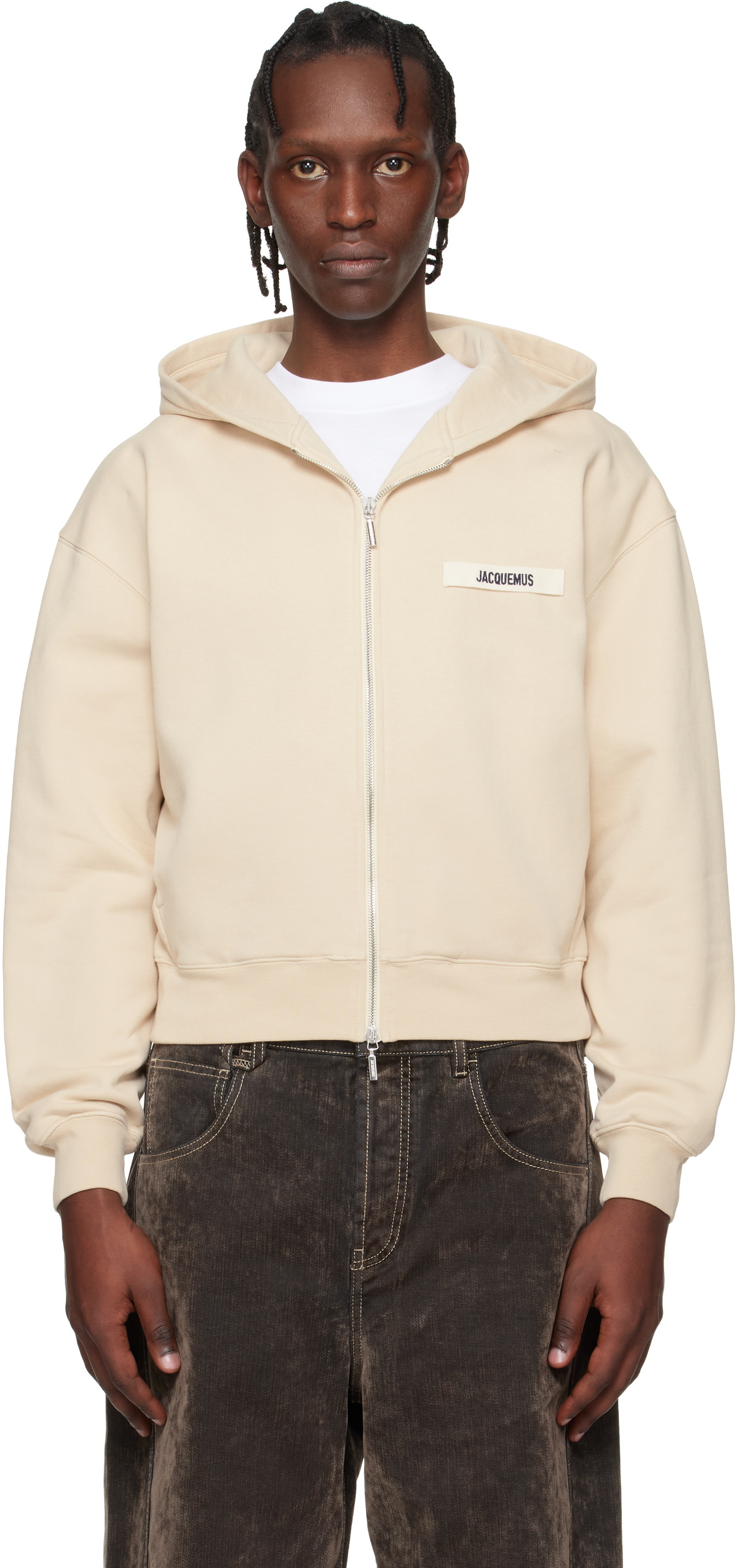 jacquemus ジャックムスフーディ　ベージュ Jacquemus Beige Les Classiques 'Le Sweatshirt Jacquemus' Hoodie