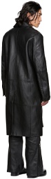Dion Lee Black Paneled Leather Jacket