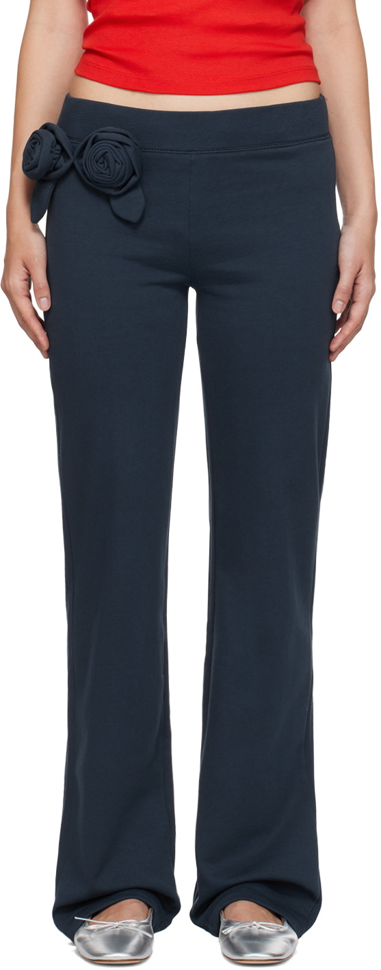 Sandy Liang Navy Hilton Sweatpants Sandy Liang